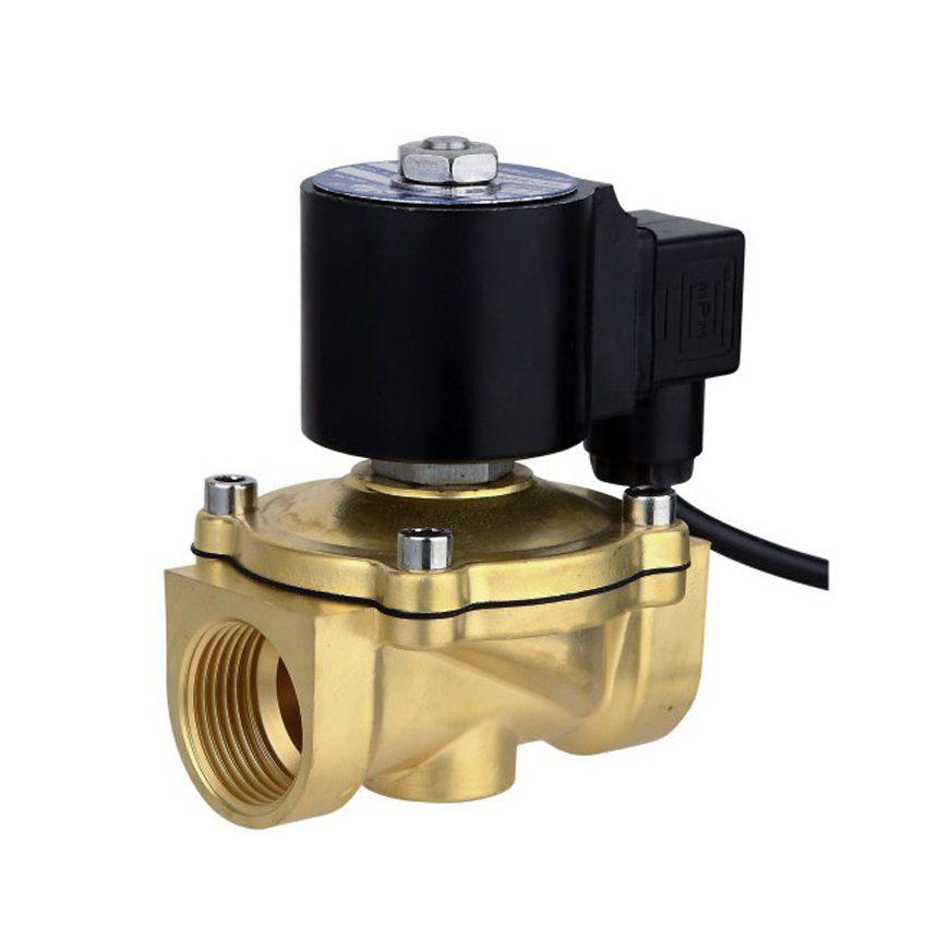 stainless steel brass natural gas stove 3/4 2 inch automatic water shut off 24v solenoid valve