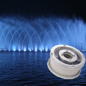 outdoor IP68 waterproof decorations laminar rgb full color change underwater led dancing water jet fountain lights