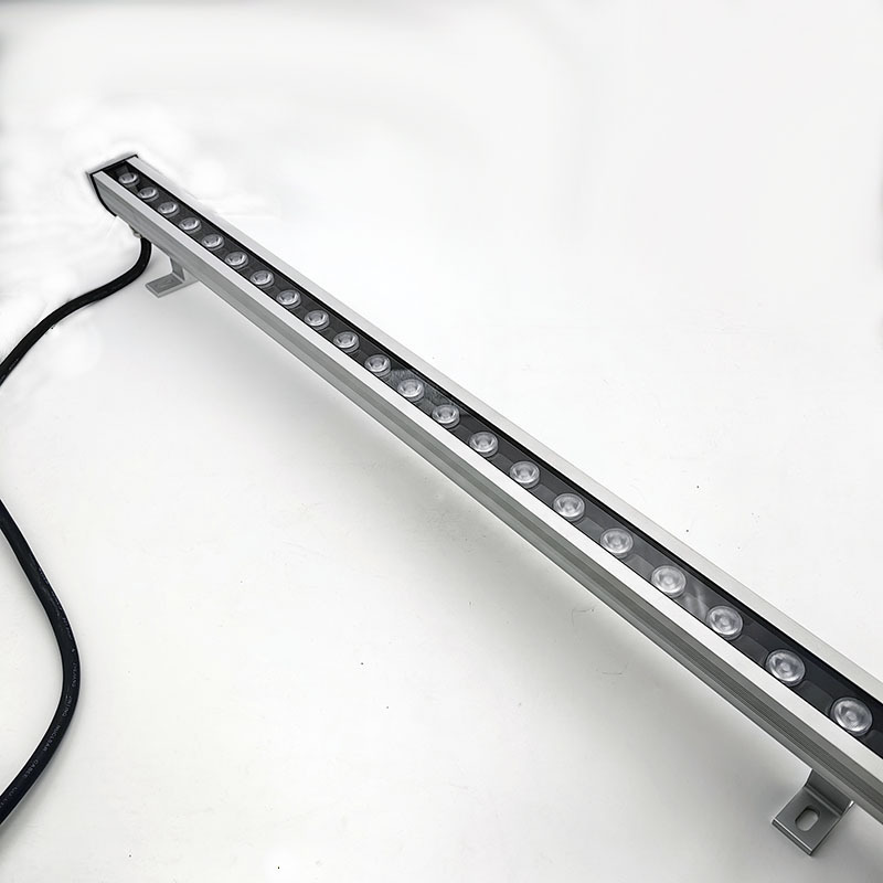 outdoor aluminum housing adjustable by remote and dmx rgb led strobe led linear wall washer lights