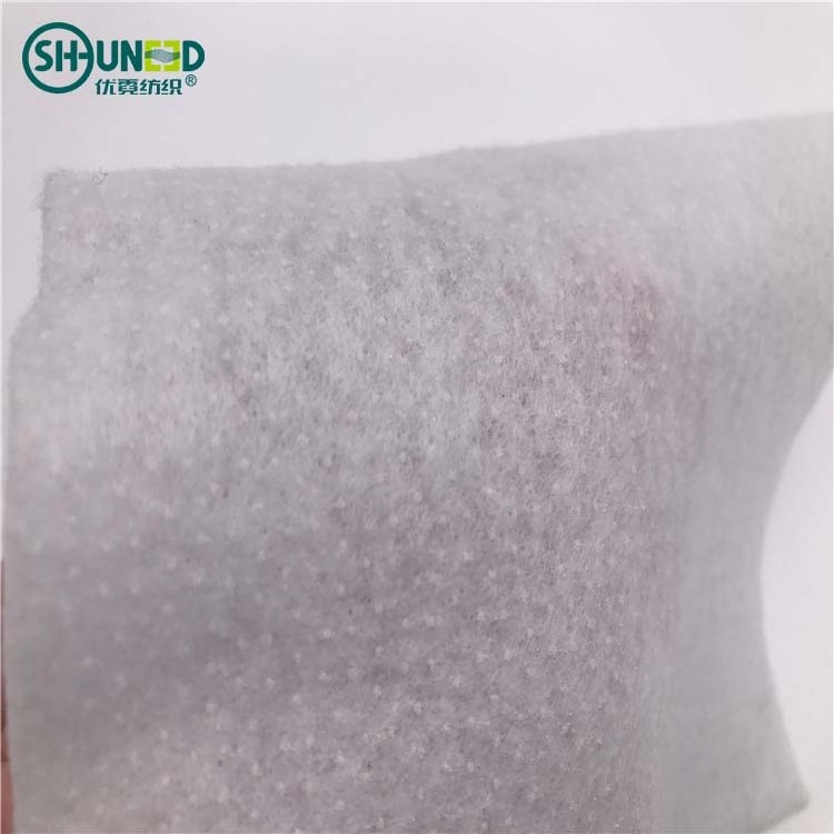 China supplier wholesale eco-friendly LDPE glue fusible polyester needle punched nonwoven fabric felt pad rolls for craft