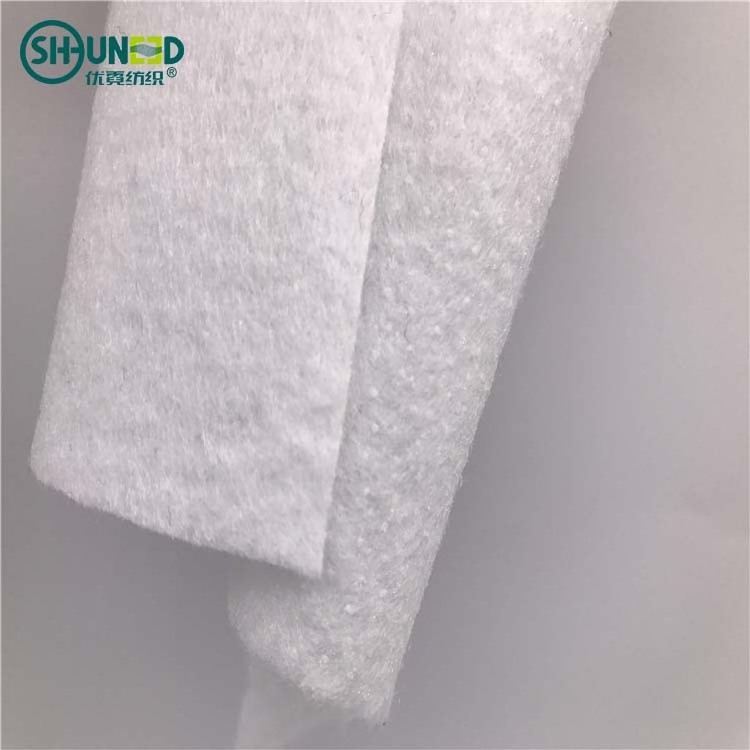 China supplier wholesale eco-friendly LDPE glue fusible polyester needle punched nonwoven fabric felt pad rolls for craft