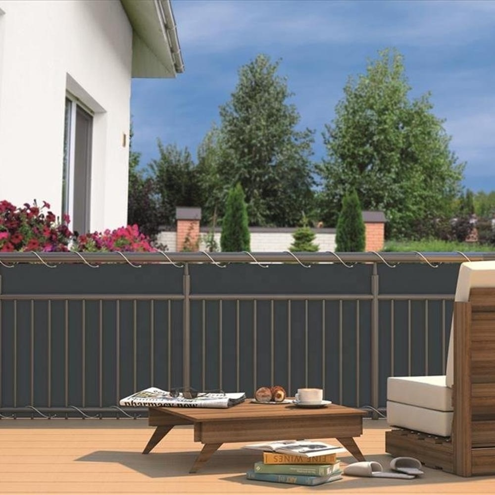 High Quality Easy Installation pvc strip screen fence balcony privacy garden fence / Balkon Sichtschutz Gartenzaun