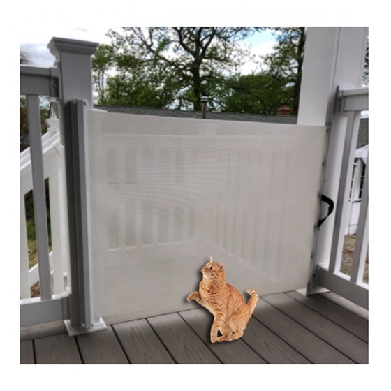 Retractable Mesh Baby Safety Barrier Gate Extensible Safety Pet Gate