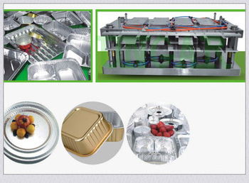 Stable output Aluminum foil container moulds(1-5 cavities)