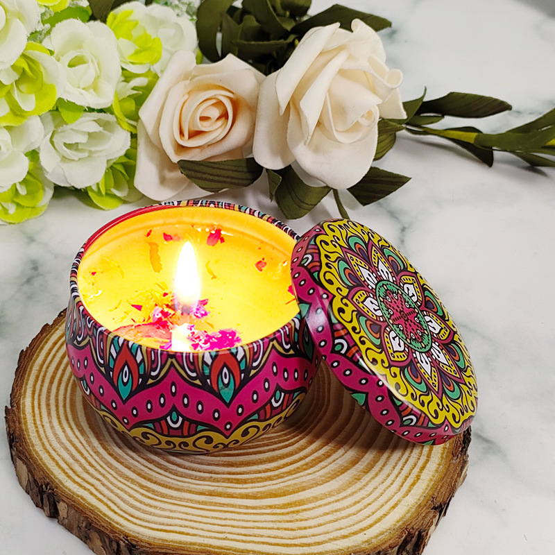 Factory directly sell Decorative Scented Candles Small Tinplate Jar In Bulk Paper Boxes Candle Gift Box