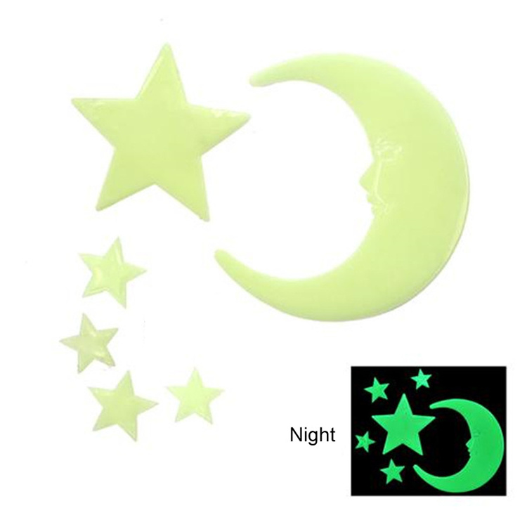 The stars luminous stickers fluorescent decorative stickers children room dormitory