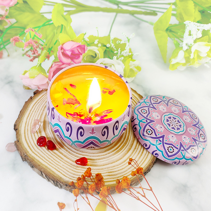 Factory directly sell Decorative Scented Candles Small Tinplate Jar In Bulk Paper Boxes Candle Gift Box