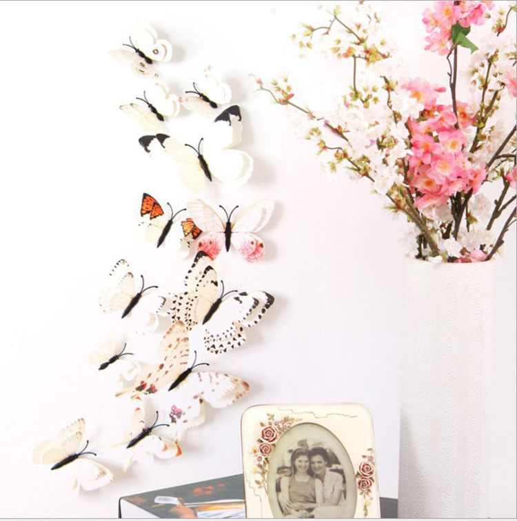 baby decoration room 3D stereo simulation Butterfly Wall Sticker