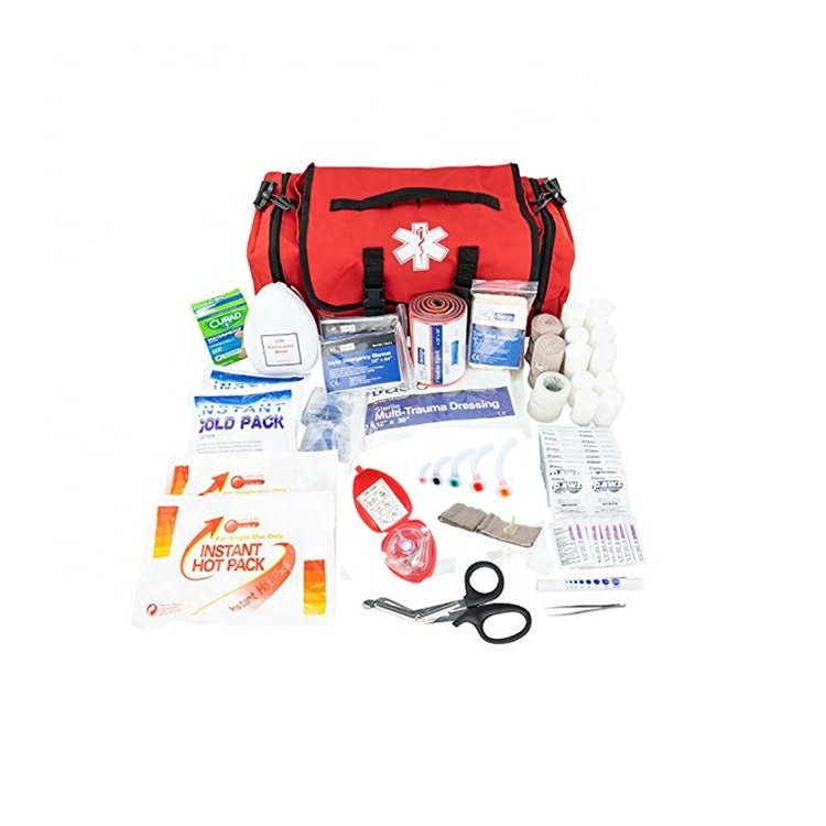 Complete trauma medical first aid bag emergency training use traveling car home first aid kit with supplies