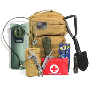 Tactical medical kit Outdoor sports emergency tactical first aid survival kit backpack with disposable poncho