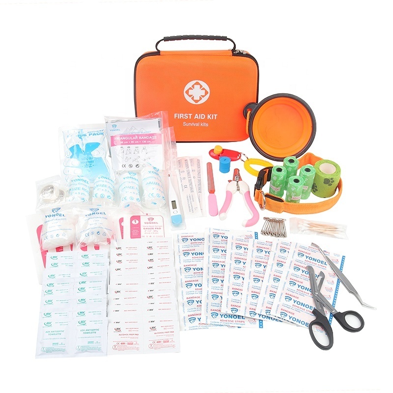 Top Selling Pet First aid Kit Bag Dog&Cat Medical First Aid Survival Kit Car First Aid Kit For Hiking Travelling Sports