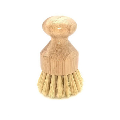 OEM Sisal Eco Natural Kitchen Hard Bristle Crevice Fancy House Scrubber Cleaning Brush Bamboo Gap Cleaning Dish Scrub Brush Set