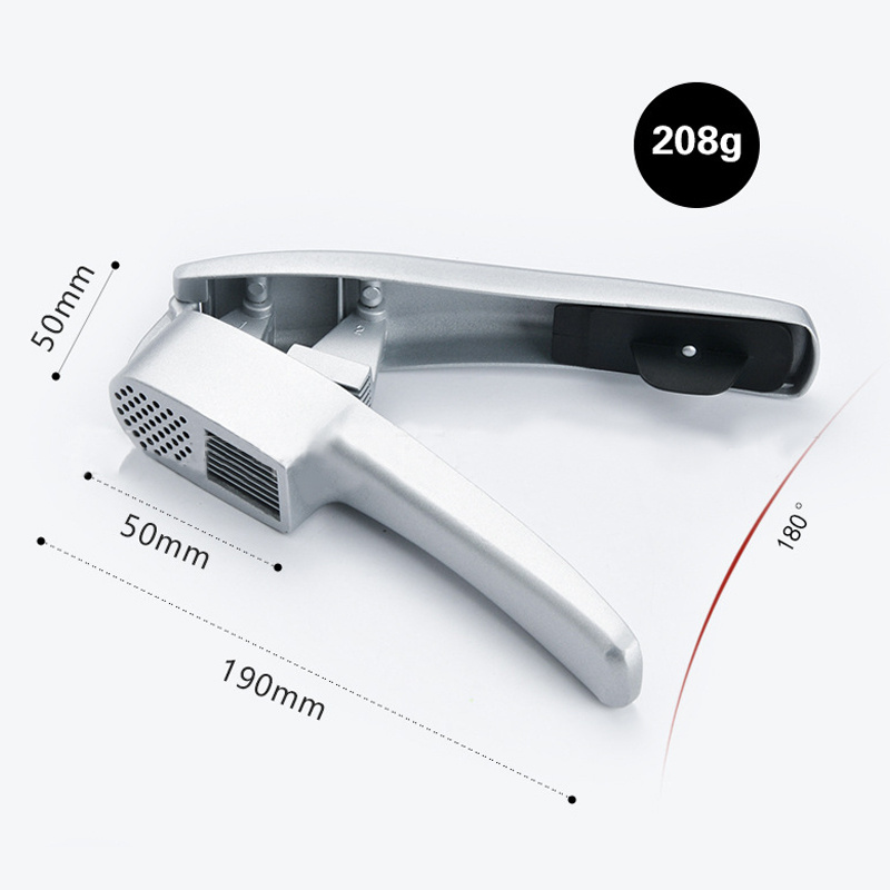 Garlic Press Mincer Ginger Crusher Peeler Squeezer Heavy Duty Aluminum Alloy Garlic Presser Chopper Professional Food Grade