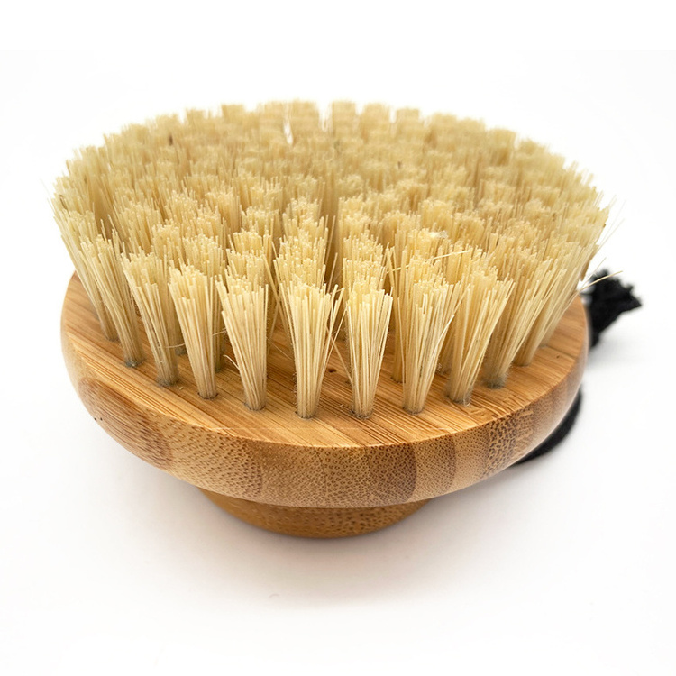 Factory New Wooden Dry Body Scrub Massage Exfoliating Soap Shower Foot Brush High Quality Beech Wood Bath Body Brush For Shower