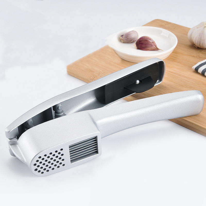 Garlic Press Mincer Ginger Crusher Peeler Squeezer Heavy Duty Aluminum Alloy Garlic Presser Chopper Professional Food Grade