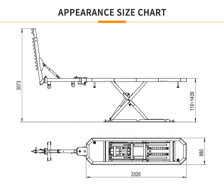 Uniliner mini car body used repair bench UL-300  chassis pulling frame machine for car shop sale, acsideent repeyar bench