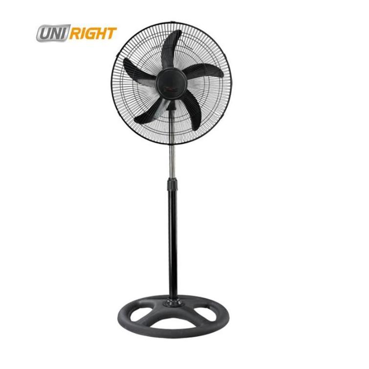 Uni Right OEM Ox standing fan with traditional wheel base and oscillation function