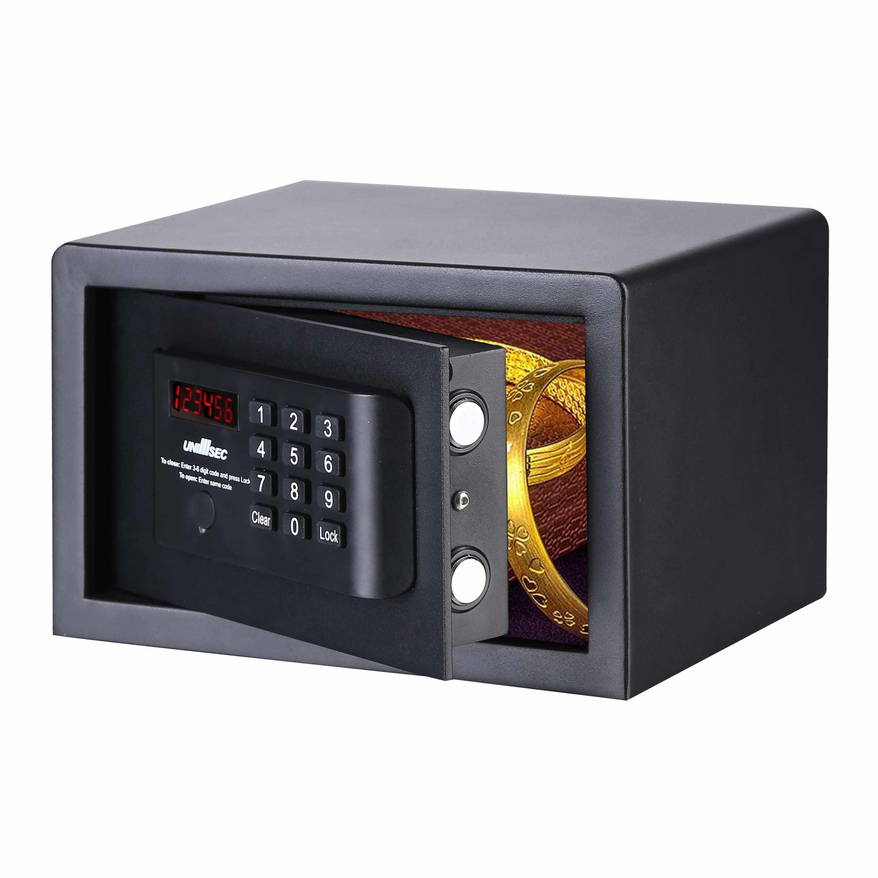 UNI-SEC Competitive Price Small Hidden Safe Intelligent Mini Safe Box Digital Lock For Safes Wholesale in China (USS-1828EYF)