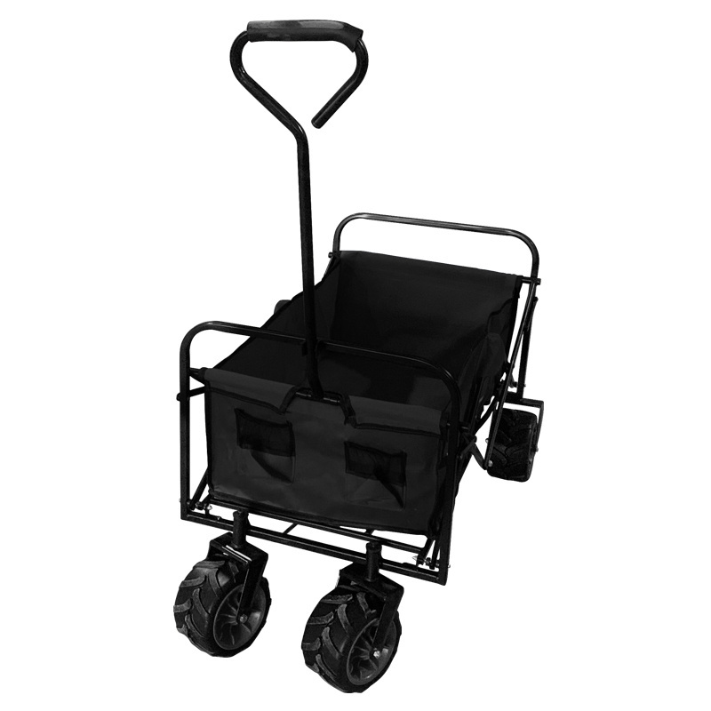 Collapsible Folding Stroller Cart Heavy Duty Utility Garden Outdoor Foldable Hand Trolley Cart Kids Beach Camping Wagon FW80