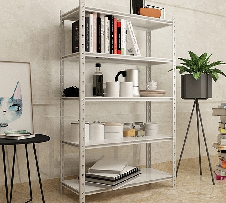 5 Tier Cheap Light Duty Warehouse Rack Metal Storage Shelf Grocery Rack Commercial Metal Storage Shelf For Warehouse ZW-ZY5A