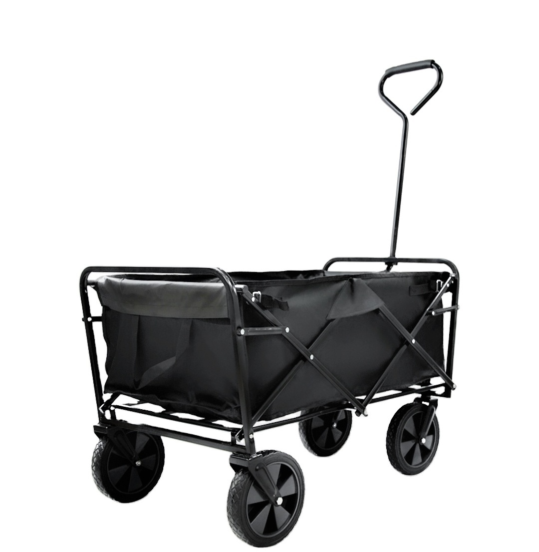 Collapsible Folding Stroller Cart Heavy Duty Utility Garden Outdoor Foldable Hand Trolley Cart Kids Beach Camping Wagon FW80