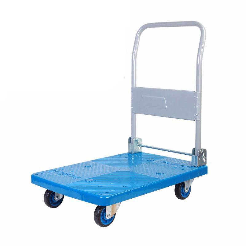 Uni-Silent 150kgs Plastic Platform Truck Push Hand Trolley Cart PLA150P-DX