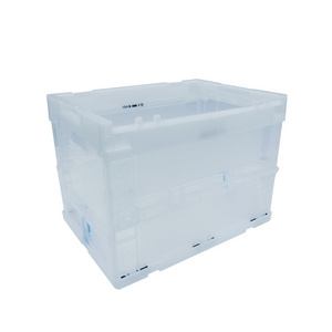 Uni-Silent 20L Volume 100% New PP Transparent Folding Plastic Storage Box TX362627W