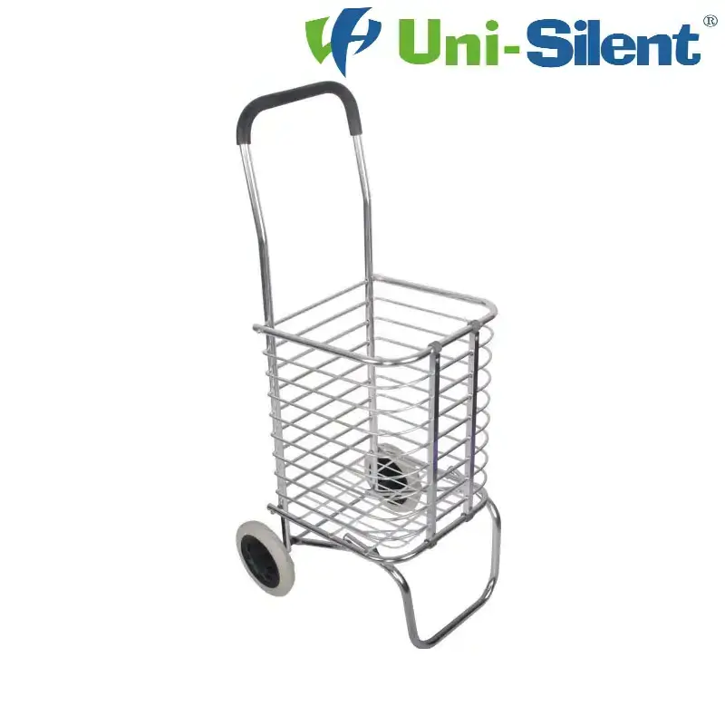 Uni-Silent Portable Shopping Trolley Bag with Wheels Foldable Trolley Carry Hand Trolley Cart For Grocery and Supermarket FST40