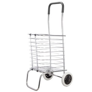 Uni-Silent Portable Grocery Supermarket Shopping Foldable Trolley For The Elderly Carry Folding Hand Trolley Cart FST40