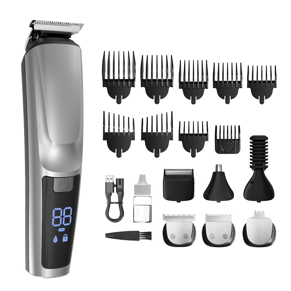 Unibono Electric 6 In 1 Men Grooming Kit With Trimmer Professional Cordless Hair Clippers For Beard Head Body And Face