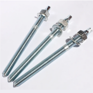 M8~ M30 Expansion Chemical Anchor Bolt Galvanized Concrete Ceiling Anchor Stud Bolt Heavy Duty Ground Anchor