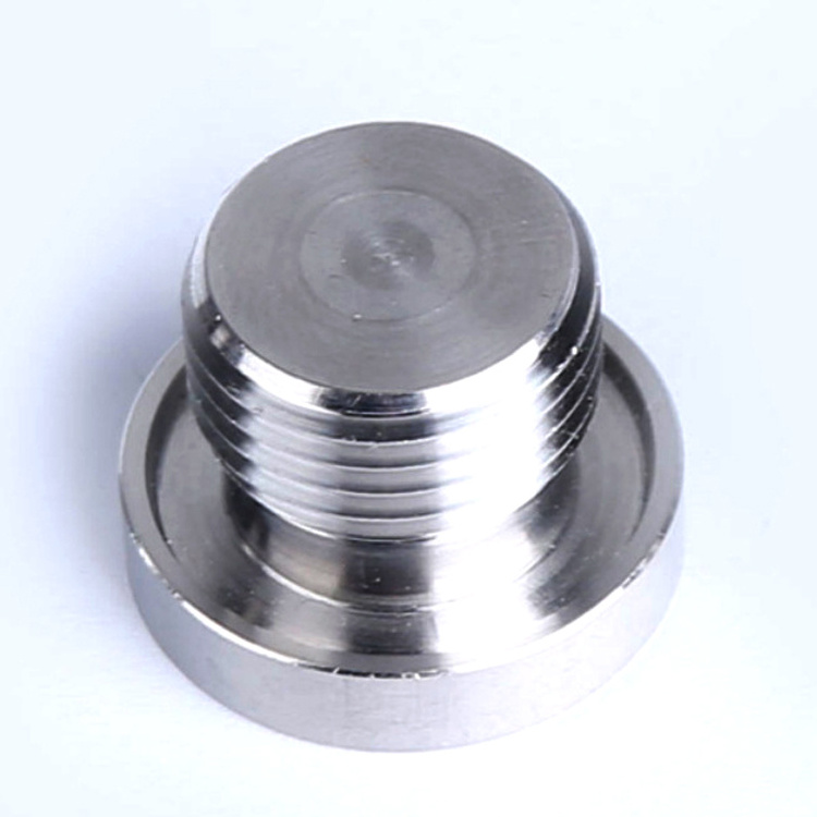 Stainless Steel CNC Turning Parts Thread Pipe Screw Hex Male Blanking Plug Tube Male End Cap