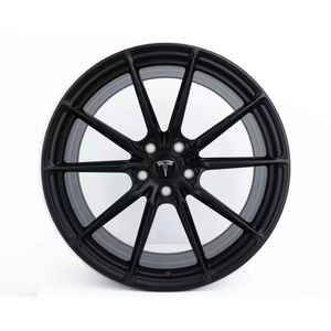 17 18 20 Inch Aluminum Car Alloy Wheels Sports Rims Black Color with Deep Dish 5 Split Spoke