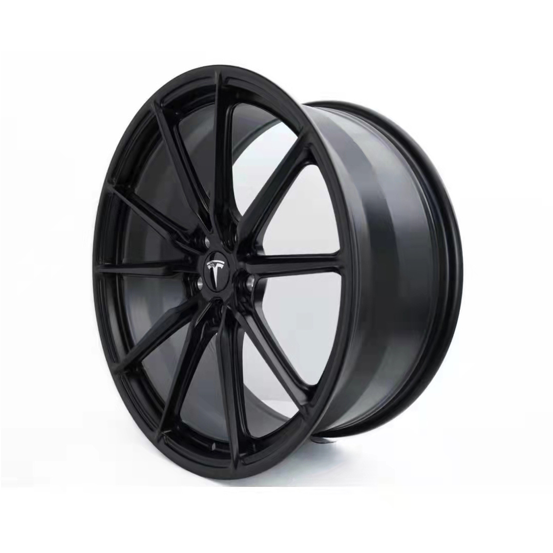 17 18 20 Inch Aluminum Car Alloy Wheels Sports Rims Black Color with Deep Dish 5 Split Spoke