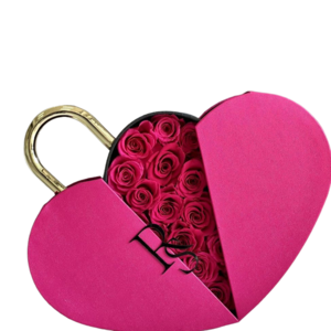 Valentines Day Gift 2023 Rosas Eternas Preservadas 2024 Eternal Long Lasting Flower With Heart Shape Box