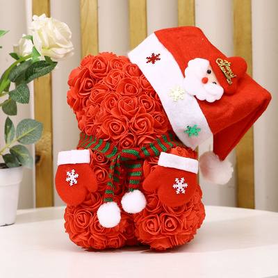 Styrofoam pe  Rose Flower Bear Valentine25cm Teddy Bear Rose Bear Gift For Girlfriend