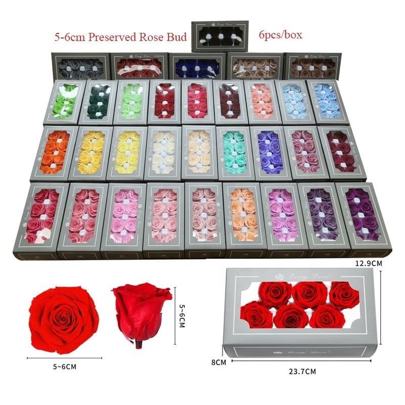 Yunnan Grade A Immortal Preserved Roses Head Wholesale High Quality Eternal Roses Real Forever Roses Eternelle Rosas Preservadas