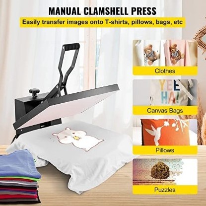 16x20inches Heat Press 1700W Power Heat Press Machine Fast Heating High Pressure for DTF Sublimation Vinyl