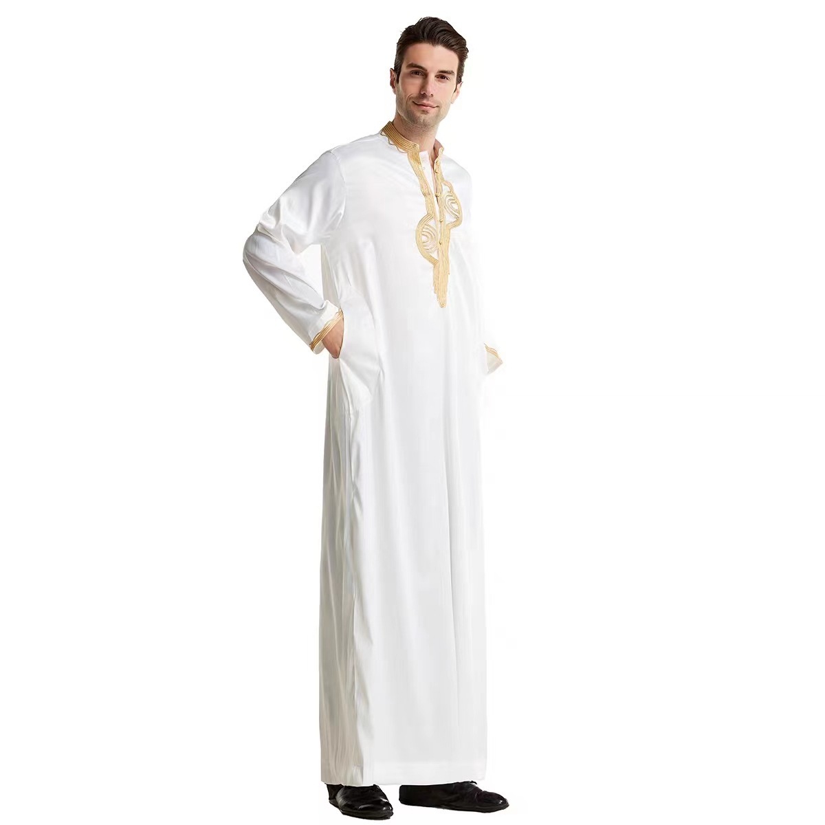 Wholesale High Quality Arabian islamic clothing new design robe men abaya muslim burqa designs for muslim men