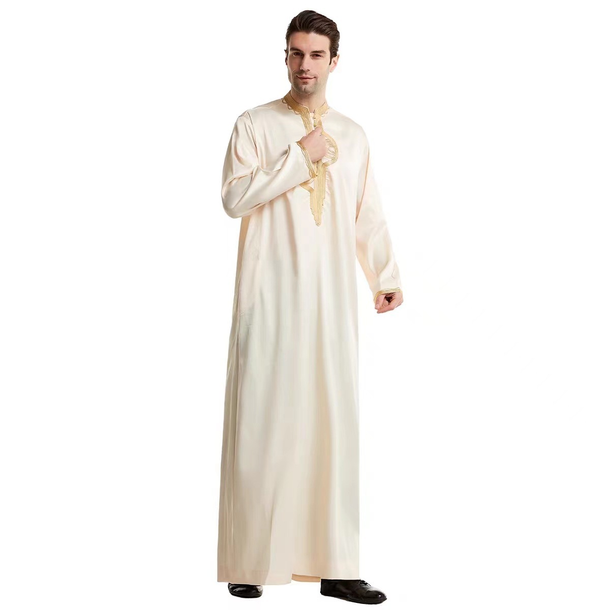 Wholesale High Quality Arabian islamic clothing new design robe men abaya muslim burqa designs for muslim men