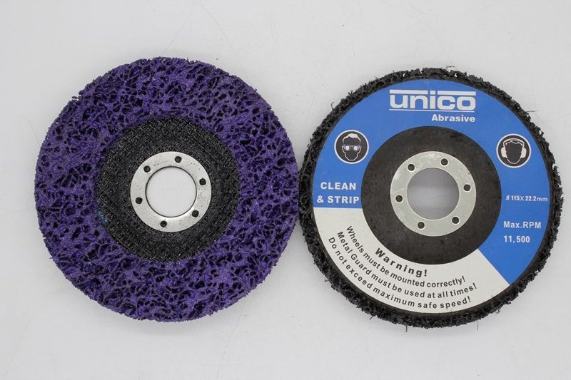 115 Abrasive tool poilshinng metal purple clean and strip disc high performance excavator