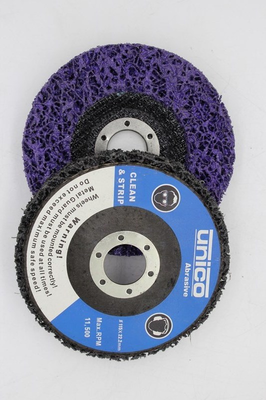 115 Abrasive tool poilshinng metal purple clean and strip disc high performance excavator