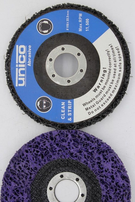 115 Abrasive tool poilshinng metal purple clean and strip disc high performance excavator