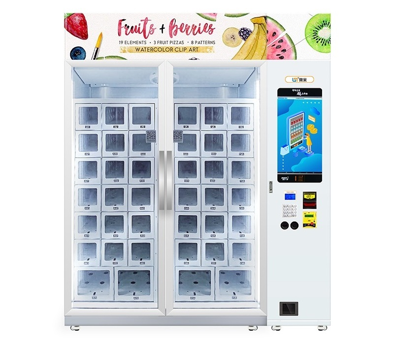 Manufacturers selling 24 unmanned self-service freezer vending machine