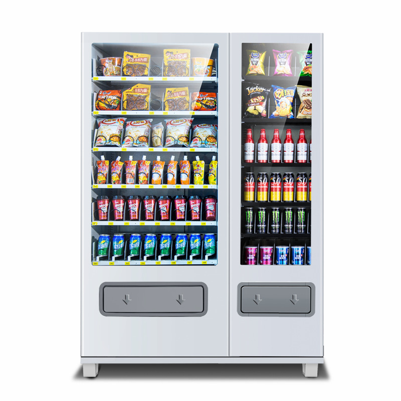 Smart scan code self-service vending machine hotel snack vending machine with banknote receiver