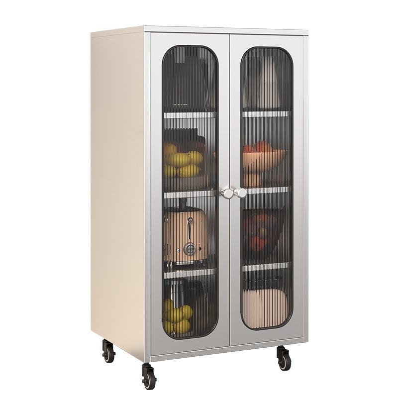 Stainless steel cabinet household dining locker multifunctional storage ...