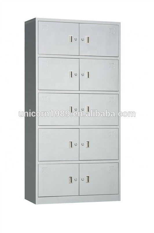 Metal 10 door steel shoe locker student storage cabinet for school