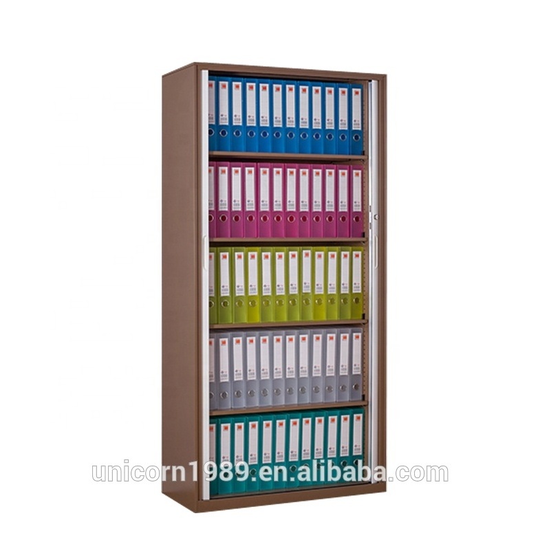 Europe popular tambour door metal file storage cabinet with lock