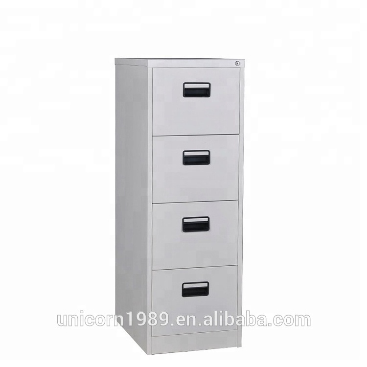 Office furniture vertical godrej 4 drawer steel filing storage cabinet, used metal file cabinets for sale