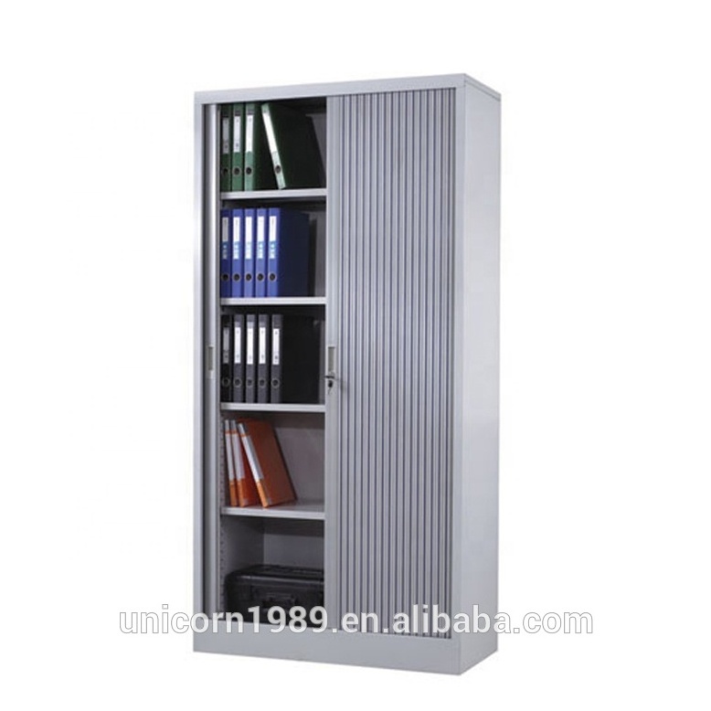 Europe popular tambour door metal file storage cabinet with lock